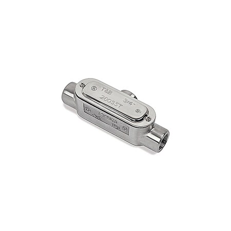 Abb 1/2 CONDUIT BODY, 316SS, T, FORM, 8,  T18SST